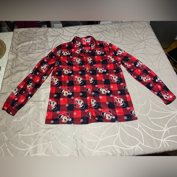 disney minnie mouse Christmas top pajama, Woman, Size Small - Picture 1 of 9